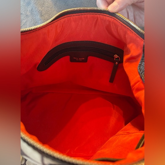 Kate Spade Vintage Canvas Leather Trim Satchel Shoulder Bag. - Picture 8 of 9